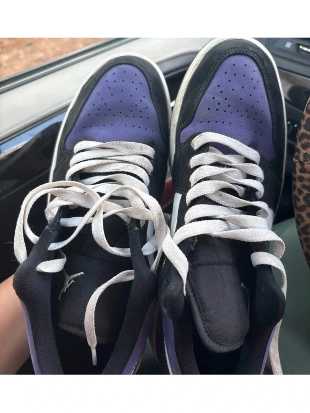 Nike Air Jordan 1 Low Court Purple Black White Men’s 9